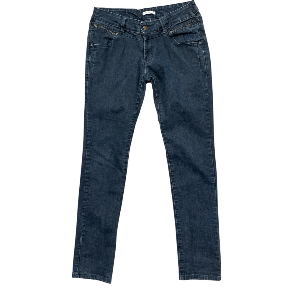 NUMERO UNO W32” dark wash denim EDEN LOW rise skinny stretch zipper pocket jeans